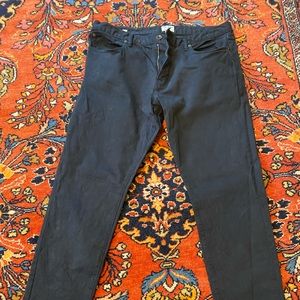 TODD SNYDER SLIM FIT 5-POCKET CHINO IN NIGHTWATCH NAVY 36x32